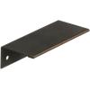 Amerock | Cabinet Pull | Matte Black | 5-1/16 inch (128 mm) Center to Center | Edge Pull | 1 Pack | Drawer Pull | Drawer Handle | Cabinet Hardware(Oil Rubbed Bronze)