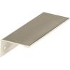 Amerock | Cabinet Pull | Matte Black | 5-1/16 inch (128 mm) Center to Center | Edge Pull | 1 Pack | Drawer Pull | Drawer Handle | Cabinet Hardware(Satin Nickel)