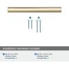 Amerock | Cabinet Pull | Matte Black | 6-5/16 inch (160 mm) Center-to-Center | Versa | 1 Pack | Drawer Pull | Cabinet Handle | Cabinet Hardware(Golden Champagne)