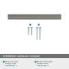 Amerock | Cabinet Pull | Matte Black | 6-5/16 inch (160 mm) Center-to-Center | Versa | 1 Pack | Drawer Pull | Cabinet Handle | Cabinet Hardware(Satin Nickel)