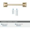 Amerock | Cabinet Pull | Matte Black | 8-13/16 inch (224 mm) Center-to-Center | Exceed | 1 Pack | Drawer Pull | Cabinet Handle | Cabinet Hardware(Golden Champagne)