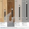Amerock | Cabinet Pull | Matte Black/Champagne Bronze | 3-3/4 inch (96 mm) Center-to-Center | Mergence | 1 Pack | Drawer Pull | Cabinet Handle | Cabinet Hardware(Matte Black/Satin Nickel)