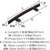 Amerock | Cabinet Pull | Oil Rubbed Bronze | 3 inch (76 mm) Center to Center | Cyprus | 1 Pack | Drawer Pull | Drawer Handle | Cabinet Hardware(Oil Rubbed Bronze)