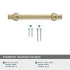 Amerock | Cabinet Pull | Oil Rubbed Bronze | 7-9/16 inch (192 mm) Center-to-Center | Winsome | 1 Pack | Drawer Pull | Cabinet Handle | Cabinet Hardware(Golden Champagne)