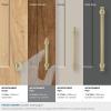 Amerock | Cabinet Pull | Oil Rubbed Bronze | 7-9/16 inch (192 mm) Center-to-Center | Winsome | 1 Pack | Drawer Pull | Cabinet Handle | Cabinet Hardware(Golden Champagne)