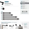 Amerock | Cabinet Pull | Oil Rubbed Bronze | 7-9/16 inch (192 mm) Center-to-Center | Winsome | 1 Pack | Drawer Pull | Cabinet Handle | Cabinet Hardware(Oil Rubbed Bronze)
