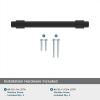 Amerock | Cabinet Pull | Polished Chrome | 5-1/16 inch (128 mm) Center-to-Center | Destine | 1 Pack | Drawer Pull | Cabinet Handle | Cabinet Hardware(Matte Black)