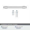 Amerock | Cabinet Pull | Polished Chrome | 5-1/16 inch (128 mm) Center-to-Center | Destine | 1 Pack | Drawer Pull | Cabinet Handle | Cabinet Hardware(Polished Chrome)
