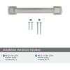Amerock | Cabinet Pull | Polished Chrome | 5-1/16 inch (128 mm) Center-to-Center | Surpass | 1 Pack | Drawer Pull | Cabinet Handle | Cabinet Hardware(Satin Nickel)