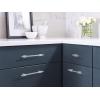 Amerock | Cabinet Pull | Polished Chrome/Black Chrome | 10-1/16 inch (256 mm) Center to Center | Urbanite | 1 Pack | Drawer Pull | Drawer Handle | Cabinet Hardware(Polished Chrome/Black Chrome)