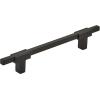 Amerock | Cabinet Pull | Polished Chrome/Black Chrome | 10-1/16 inch (256 mm) Center to Center | Urbanite | 1 Pack | Drawer Pull | Drawer Handle | Cabinet Hardware(Matte Black/Matte Black)