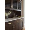 Amerock | Kitchen Cabinet Pull | Antique Iron | 6-5/16 in (160 mm) Center-to-Center | Jolene | 1 Pack | Furniture Hardware | Cabinet Handle | Bathroom Drawer Pull(Matte Gold)