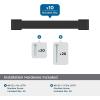 Amerock 10BX37033MB | Matte Black Cabinet Pull | 6-5/16 inch (160mm) Center-to-Center | 10 Pack | Bridgeport | Furniture Hardware(Matte Black)