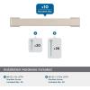 Amerock 10BX37033MB | Matte Black Cabinet Pull | 6-5/16 inch (160mm) Center-to-Center | 10 Pack | Bridgeport | Furniture Hardware(Satin Nickel)