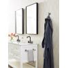 Amerock BH26546MB | Matte Black Towel Bar | 9 in (229 mm) Towel Rack | Arrondi | Bathroom Towel Holder | Bathroom Hardware | Bath Accessories(Stainless Steel)