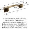Amerock BH3601426 | Chrome Towel Bar | 24 in (610 mm) Towel Rack | Highland Ridge | Bathroom Towel Holder | Bathroom Hardware | Bath Accessories(Golden Champagne)