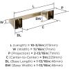 Amerock BH36024BBZ | Golden Champagne Towel Bar | 24 in (610 mm) Towel Rack | Mulholland | Bathroom Towel Holder | Bathroom Hardware | Bath Accessories(Golden Champagne)