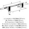 Amerock BH36050MB | Matte Black Double Robe Hook | 2-15/16 in. (75 mm) Length Towel Holder | Davenport | Towel Hook for Bathroom | Bathroom Hardware | Bath Accessories(Chrome)