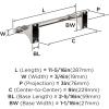 Amerock BH36050MB | Matte Black Double Robe Hook | 2-15/16 in. (75 mm) Length Towel Holder | Davenport | Towel Hook for Bathroom | Bathroom Hardware | Bath Accessories(Polished Nickel)