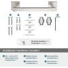 Amerock BH36073CZ | Champagne Bronze Towel Bar | 18 in (457 mm) Towel Rack | Appoint | Bathroom Towel Holder | Bathroom Hardware | Bath Accessories(Brushed Nickel)
