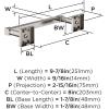 Amerock BH36073CZ | Champagne Bronze Towel Bar | 18 in (457 mm) Towel Rack | Appoint | Bathroom Towel Holder | Bathroom Hardware | Bath Accessories(Polished Nickel)
