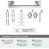Amerock BH36073CZ | Champagne Bronze Towel Bar | 18 in (457 mm) Towel Rack | Appoint | Bathroom Towel Holder | Bathroom Hardware | Bath Accessories(Polished Nickel)