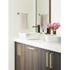 Amerock BH36081BBZ | Golden Champagne Single Post Toilet Paper Holder | 5-7/8 in. (149 mm) Length Toilet Tissue Holder | Monument | Bath Tissue Holder | Bathroom Hardware | Bath Accessories(Champagne Bronze)