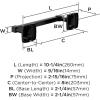 Amerock BH36091CZ | Champagne Bronze Single Post Toilet Paper Holder | 7-1/16 in. (179 mm) Length Toilet Tissue Holder | Stature | Bath Tissue Holder | Bathroom Hardware | Bath Accessories(Matte Black)