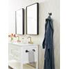 Amerock BH36091CZ | Champagne Bronze Single Post Toilet Paper Holder | 7-1/16 in. (179 mm) Length Toilet Tissue Holder | Stature | Bath Tissue Holder | Bathroom Hardware | Bath Accessories(Matte Black)