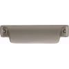 Amerock BP452364MB | Kitchen Cabinet Cup Pull | Matte Black | 2-1/2 in (64 mm) Center-to-Center | Jolene | 1 Pack | Furniture Hardware | Cabinet Handle | Bathroom Drawer Pull(Black Brushed Nickel)