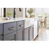 Amerock BP452364MB | Kitchen Cabinet Cup Pull | Matte Black | 2-1/2 in (64 mm) Center-to-Center | Jolene | 1 Pack | Furniture Hardware | Cabinet Handle | Bathroom Drawer Pull(Black Brushed Nickel)