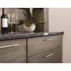 Amerock BP54050CZ | Champagne Bronze Appliance Pull | 12 inch (305mm) Center-to-Center Cabinet Handle | Radius | Furniture Hardware(Satin Nickel)