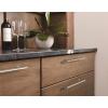 Amerock BP54050CZ | Champagne Bronze Appliance Pull | 12 inch (305mm) Center-to-Center Cabinet Handle | Radius | Furniture Hardware(Satin Nickel)