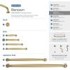 Amerock BP54055CZ | Champagne Bronze Appliance Pull | 12 inch (305mm) Center-to-Center Cabinet Handle | Renown | Furniture Hardware(Champagne Bronze)