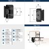 Amerock BPR8704CZ | Cabinet Hinge | 1/2 in (13 mm) Overlay Double Demountable | Champagne Bronze | Kitchen Cabinet Door Hinge | 1 Pair/2 Pack | Functional Hardware(Matte Black)