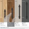 Amerock Corp BP37111CZ Everett Appliance Pull, 18 in (457 mm) Center-to-Center, Champagne Bronze(Matte Black)