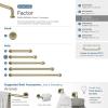 Amerock Factor 18 inch (457mm) Center-to-Center Champagne Bronze Appliance Pull, BP36967CZ(Golden Champagne)