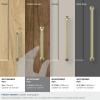 Amerock Factor 18 inch (457mm) Center-to-Center Champagne Bronze Appliance Pull, BP36967CZ(Golden Champagne)