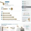 Amerock Riva 18 inch (457mm) Center-to-Center Champagne Bronze Appliance Pull, BP55371CZ(Champagne Bronze)