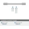 Amerock Riva 18 inch (457mm) Center-to-Center Champagne Bronze Appliance Pull, BP55371CZ(Polished Chrome)
