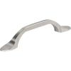 Amerock | Cabinet Pull | Matte Black | 3 inch (76 mm) Center-to-Center | Ravino | 1 Pack | Drawer Pull | Drawer Handle | Cabinet Hardware(Satin Nickel)