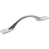 Amerock | Cabinet Pull | Matte Black | 5-1/16 inch (128 mm) Center-to-Center | Uprise | 1 Pack | Drawer Pull | Cabinet Handle | Cabinet Hardware(Polished Chrome)