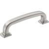 Amerock | Cabinet Pull | Polished Chrome | 5-1/16 inch (128 mm) Center-to-Center | Surpass | 1 Pack | Drawer Pull | Cabinet Handle | Cabinet Hardware(Satin Nickel)