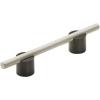Amerock | Cabinet Pull | Silver Champagne | 5/8 inch (16 mm) Center to Center | Transcendent | 1 Pack | Drawer Pull | Drawer Handle | Cabinet Hardware(Matte Black/Silver Champagne)