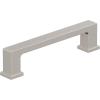 Amerock 10BX37033MB | Matte Black Cabinet Pull | 6-5/16 inch (160mm) Center-to-Center | 10 Pack | Bridgeport | Furniture Hardware(Satin Nickel)