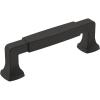 Amerock BP36890FB Stature Cabinet Pull, 8-13/16 in (224 mm) Center-to-Center, Matte Black(Matte Black)