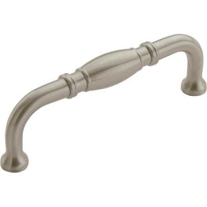 Amerock | Cabinet Pull | Polished Chrome | 3 inch (76 mm) Center to Center | Granby | 1 Pack | Drawer Pull | Drawer Handle | Cabinet Hardware(Satin Nickel)