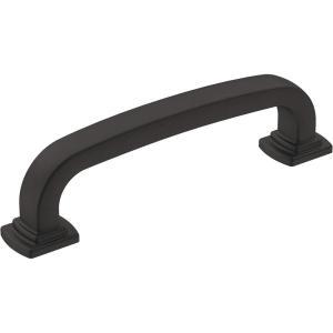Amerock | Cabinet Pull | Polished Chrome | 5-1/16 inch (128 mm) Center-to-Center | Surpass | 1 Pack | Drawer Pull | Cabinet Handle | Cabinet Hardware(Matte Black)