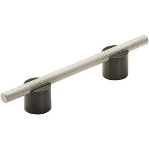 Amerock | Cabinet Pull | Silver Champagne | 5/8 inch (16 mm) Center to Center | Transcendent | 1 Pack | Drawer Pull | Drawer Handle | Cabinet Hardware(Matte Black/Silver Champagne)