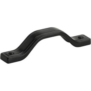Amerock | Kitchen Cabinet Pull | Antique Iron | 6-5/16 in (160 mm) Center-to-Center | Jolene | 1 Pack | Furniture Hardware | Cabinet Handle | Bathroom Drawer Pull(Matte Black)